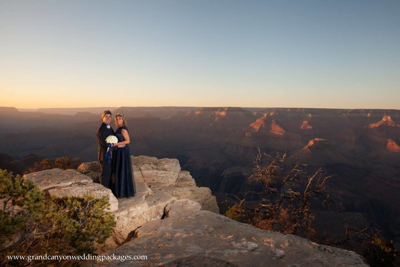 Grand Canyon Wedding Packages Fall Elopement at Grandeur Point Grand Canyon Wedding Packages Grandeur Point