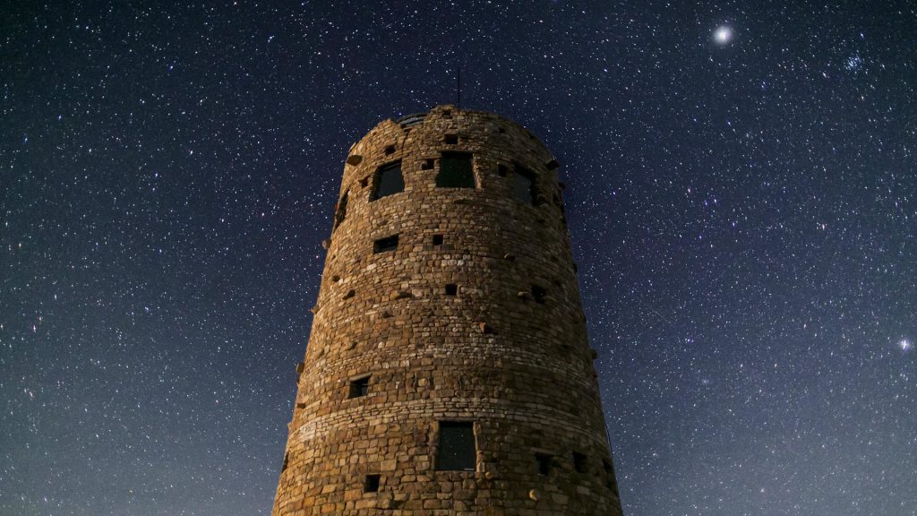 Grand Canyon stargazing at Desert View Watchtower