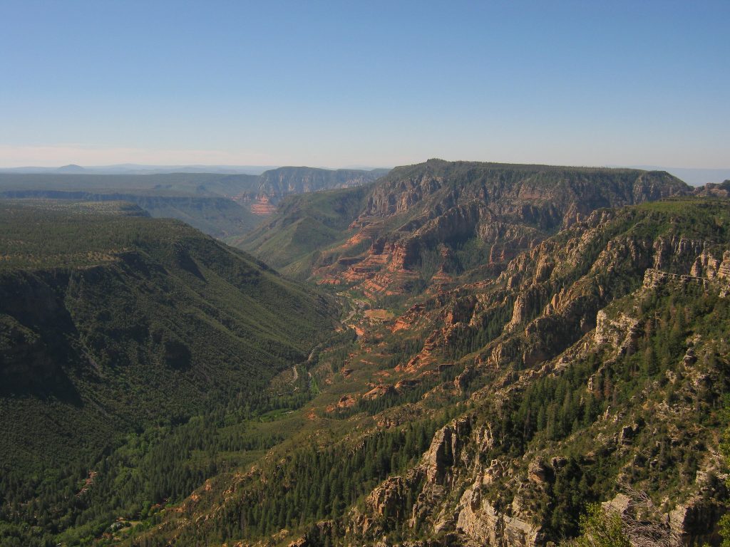 Rim of Sycamore Canyon, the second largest canyon in Arizona
